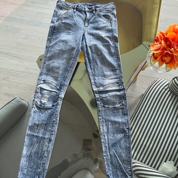 G Star Skinny Jeans 5622 Mid Rise Womens - Picture 1 of 9